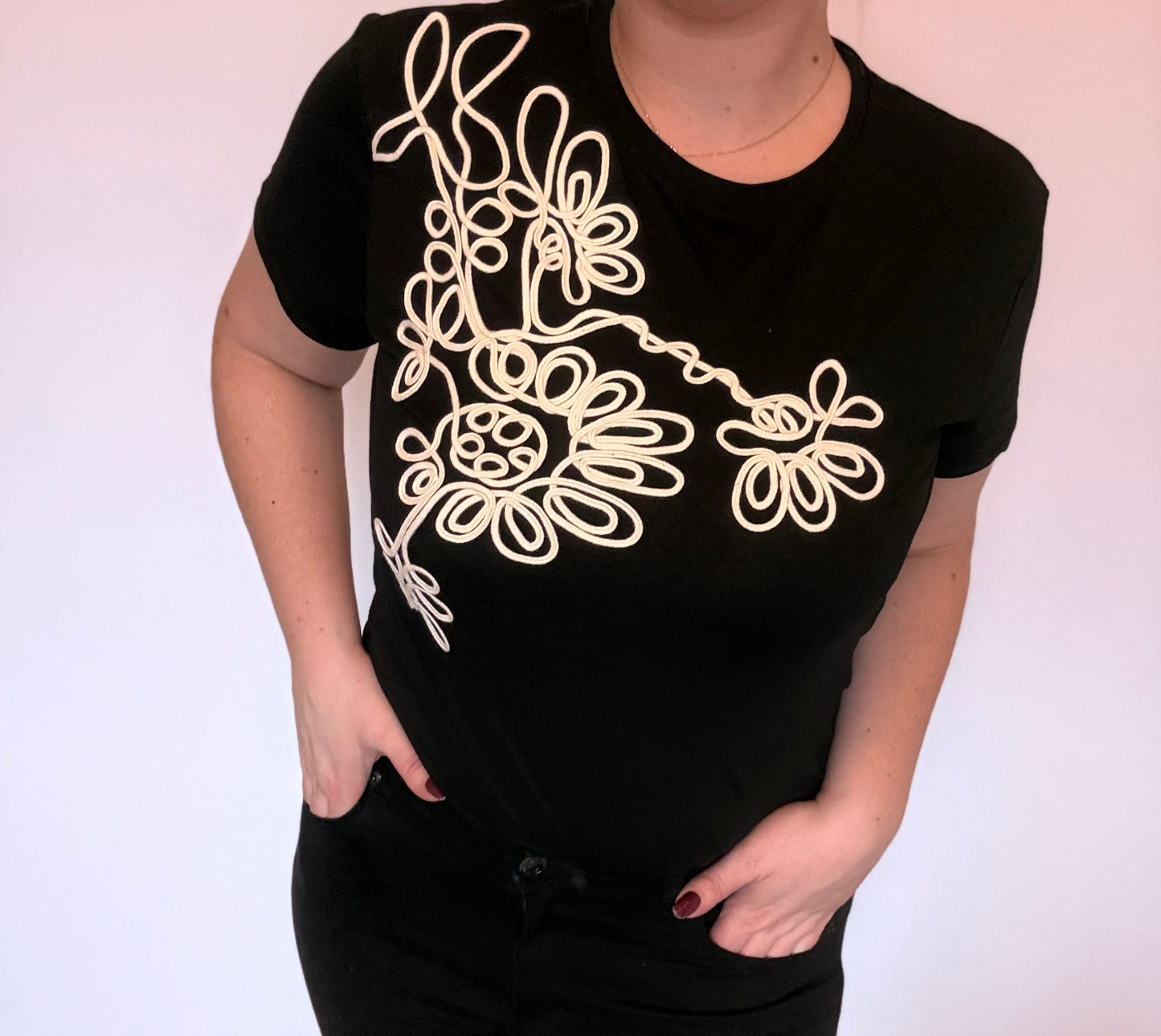 T-shirt noir éléna