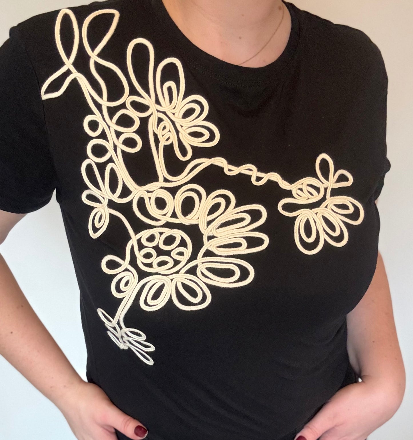 T-shirt noir éléna