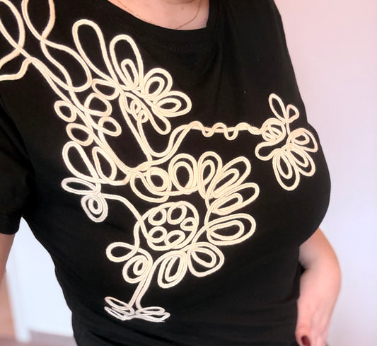 T-shirt noir éléna